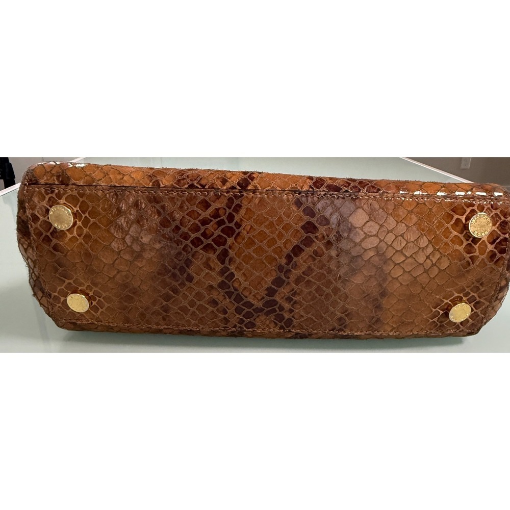 Michael Kors Faux Snake Skin Satchel Tote Bag w/Matching Wallet - Picture 13 of 13